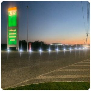 poste balizador sinalizador posto de combustível