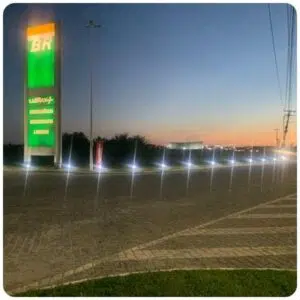 poste balizador sinalizador posto de combustível